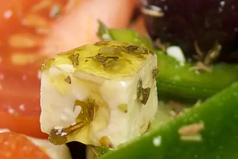 Cherry Tomato Cucumber Feta Salad
