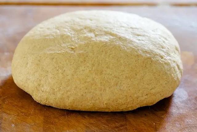 Punch the doug down and knead a few times.