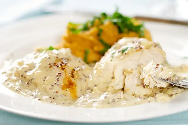 Easy One Pan Triple-Mustard Chicken Dijon