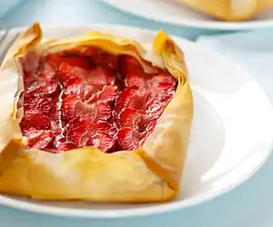 Strawberry & Almond Phyllo Tart 