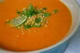 Carrot-Peanut Soup (Lacto Vegetarian)