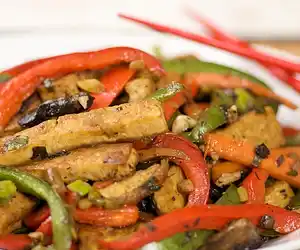 Chinese Style Sauteed Firm Tofu