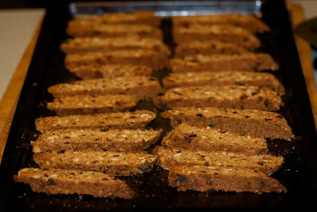 Arrange half of cookies cut side down on cookie sheet. 