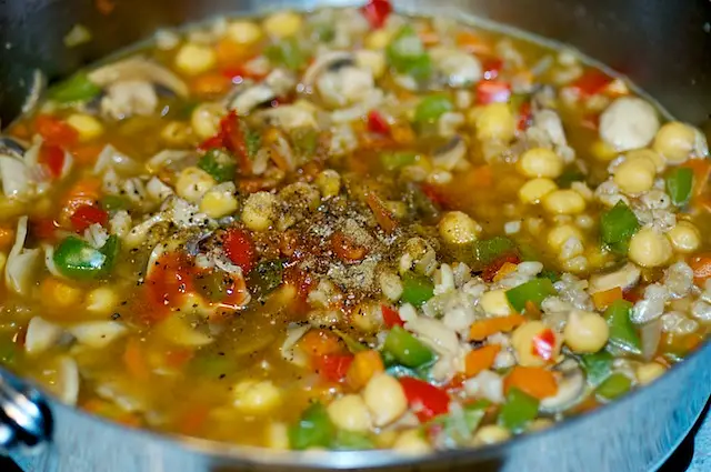 Add the spices to taste.