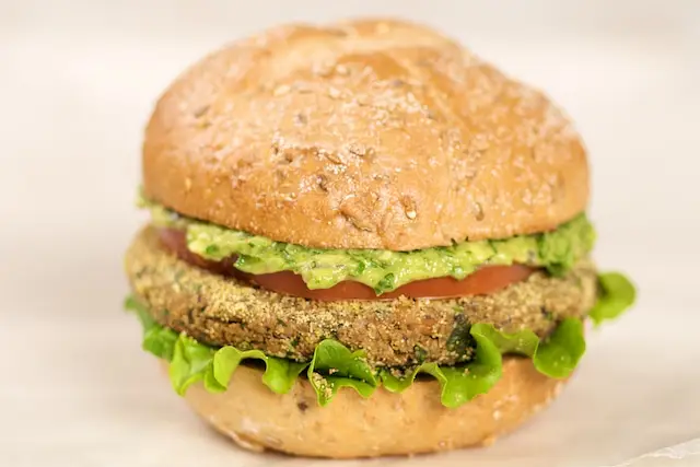 Bean Veggie Burgers with Mexican Spicy Guacamole