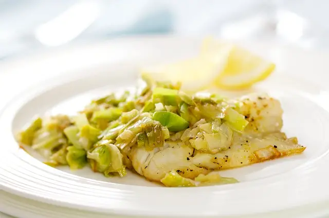 Leek-Smothered Cod