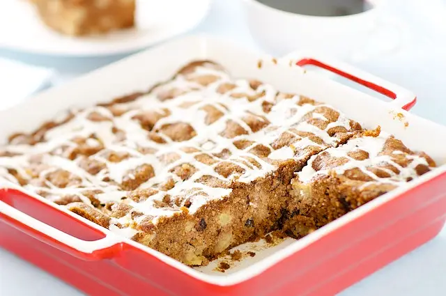Chunks of apples and pecans are in every bite.
