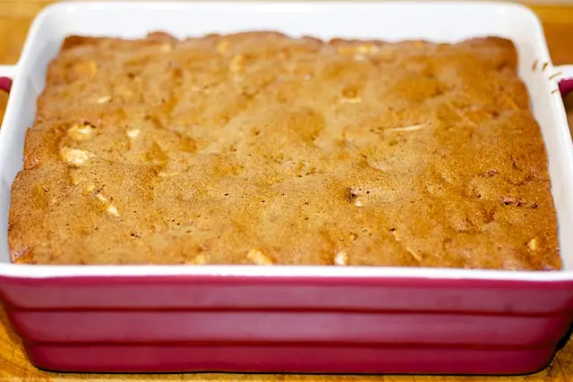 Bake the cake for about 55 minutes, 