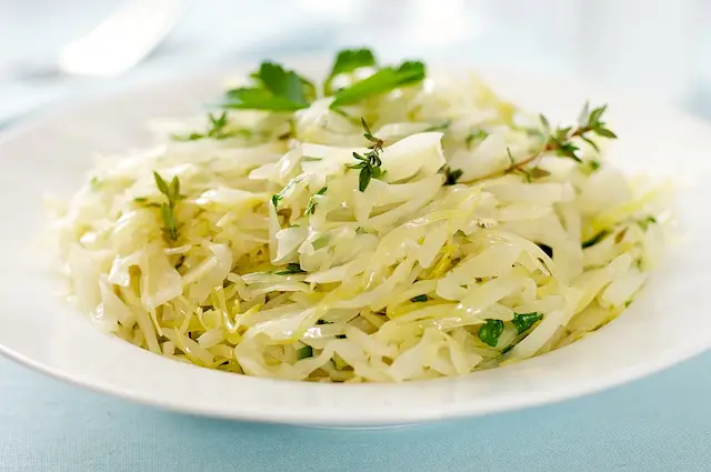 Braised Cabbage with Thyme & Parsley