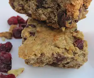Chocolate Chip, Banana, Oat Squares