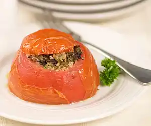 Mushroom Stuffed Tomatoes