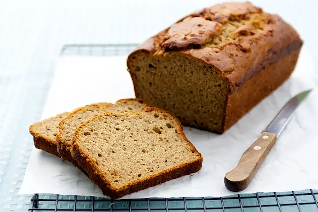 100% Whole Wheat Banana Bread