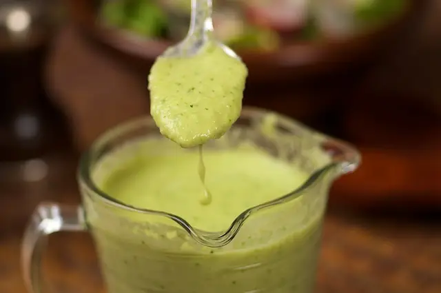 Mixed Greens with Cucumber Chives & Parsley  Vinaigrette 