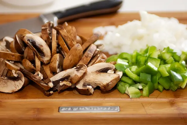 Prepare the veggies.