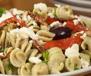 Leftover Greek Pasta Salad