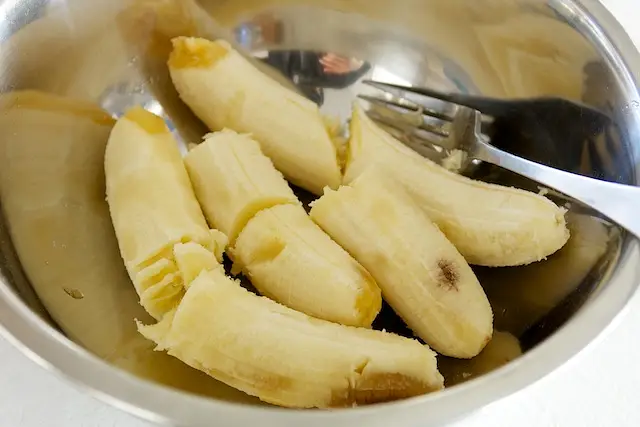 Next work on the banans.
