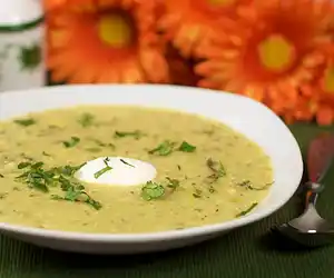 Corn & Tomatillo Soup