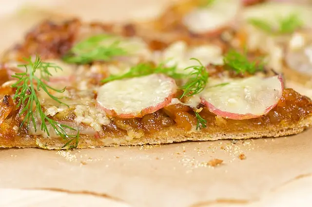 Potato, Dill & Cheddar Pizza