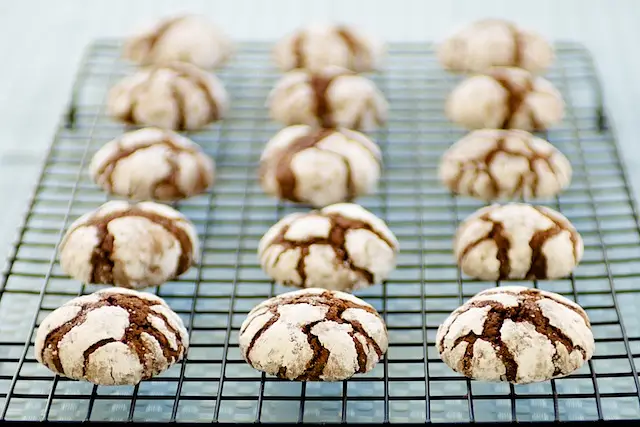 Classic Chocolate Crinkle Cookies