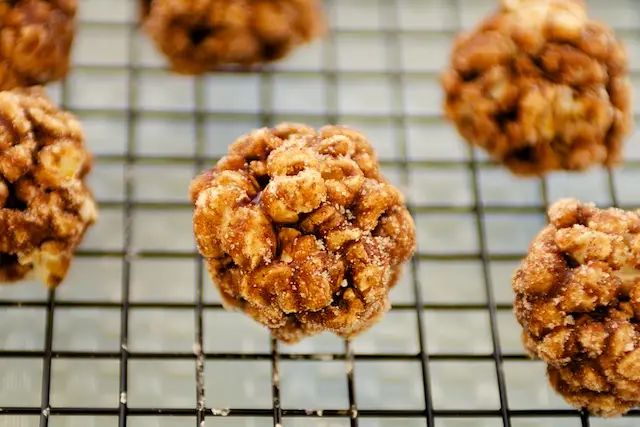 Mexican Chocolate & Spiced Christmas Popcorn Balls with Cinnamon Sugar