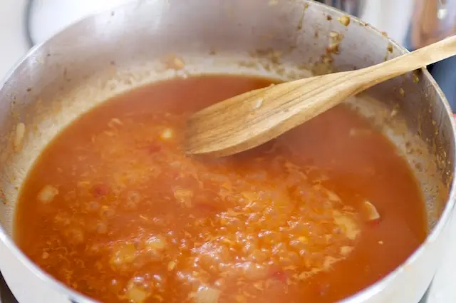 Cook, stirring constantly over medium heat until thick and bubbly. 
