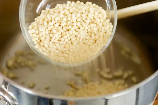 Add the couscous, 