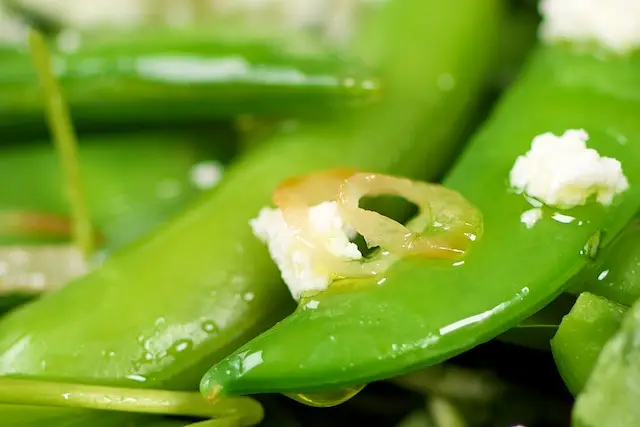 Sugar Snap Watercress Salad with Warm Sesame Dressing