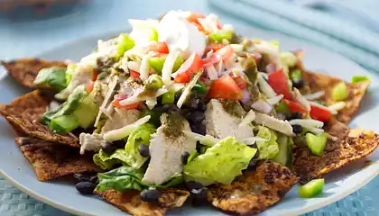 Black Bean-Taco Salad with Lime Vinaigrette