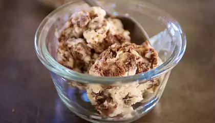 Fudgy Rocky Road Brownie Frozen Yogurt