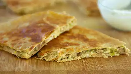 Pinto Bean and Feta Cheese Quesadillas