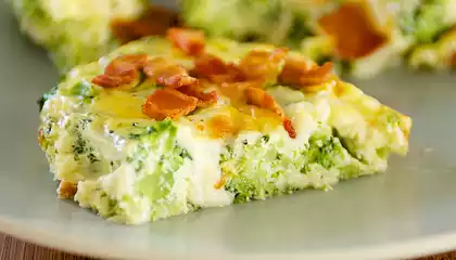 Broccoli Bacon Quiche (Crustless)