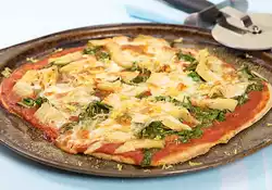 Artichoke, Spinach and Lemon Pizza