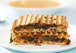 Chard Panini with Bean Spread