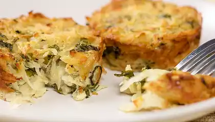 Basil Potato Latke Muffins