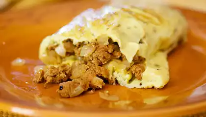 Chrissy's Eggs and Chorizo Omelette