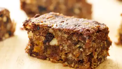 Fruity-Nutty Banana, Chocolate Granola Bars