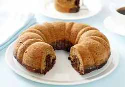 Banana Marble Chocolate Cake