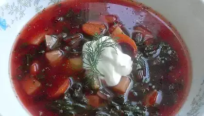 Spring Beet soup (Polish Botwina)