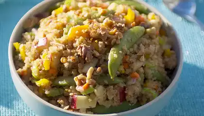 Toasted Quinoa, Apple and Walnut Salad