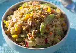 Toasted Quinoa, Apple and Walnut Salad