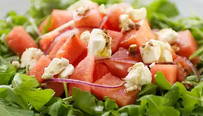 Arugula, Watermelon and Feta Salad