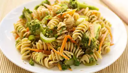 Broccoli Pasta with Sesame Sauce