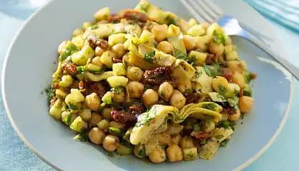 Chickpea Salad with Parsley, Lemon and Sun-dried Tomatoes