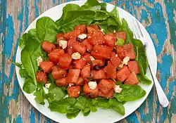 Watermelon, Arugula and Feta Salad