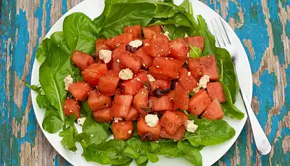 Watermelon, Arugula and Feta Salad
