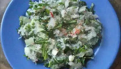 Long White Radish and Arugula Salad