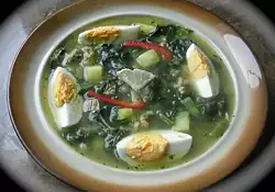 Spinach and Long White Radish Soup