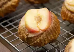 Upside Down Nectarine Muffins