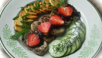 Five Spice Pork Tenderloin with Strawberry Balsamic Sauce
