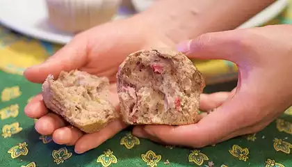 Strawberry-Rhubarb Muffins